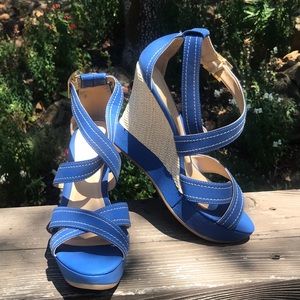 Lumiani Strappy Wedge Heels